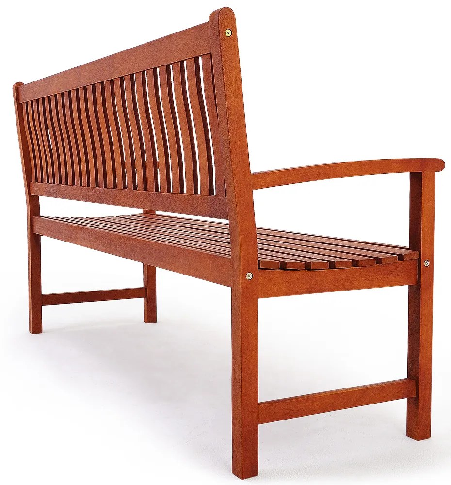 MAXIMA kerti pad, 152x55x90cm, természetes barna Casaria