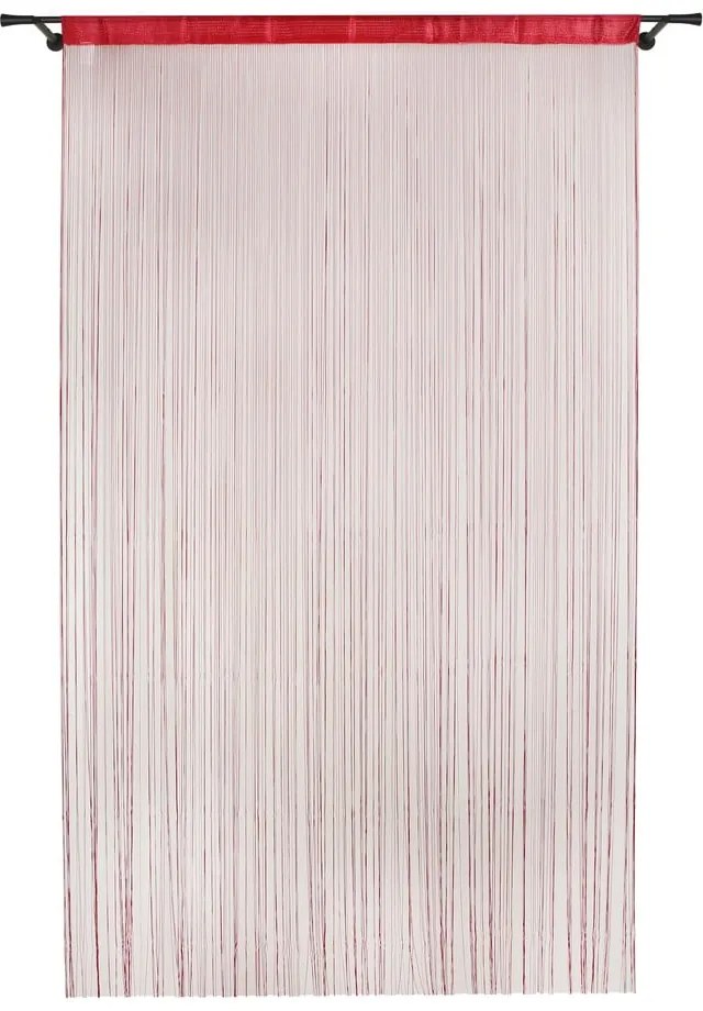 Piros függöny ajtóra 100x200 cm String – Mendola Fabrics