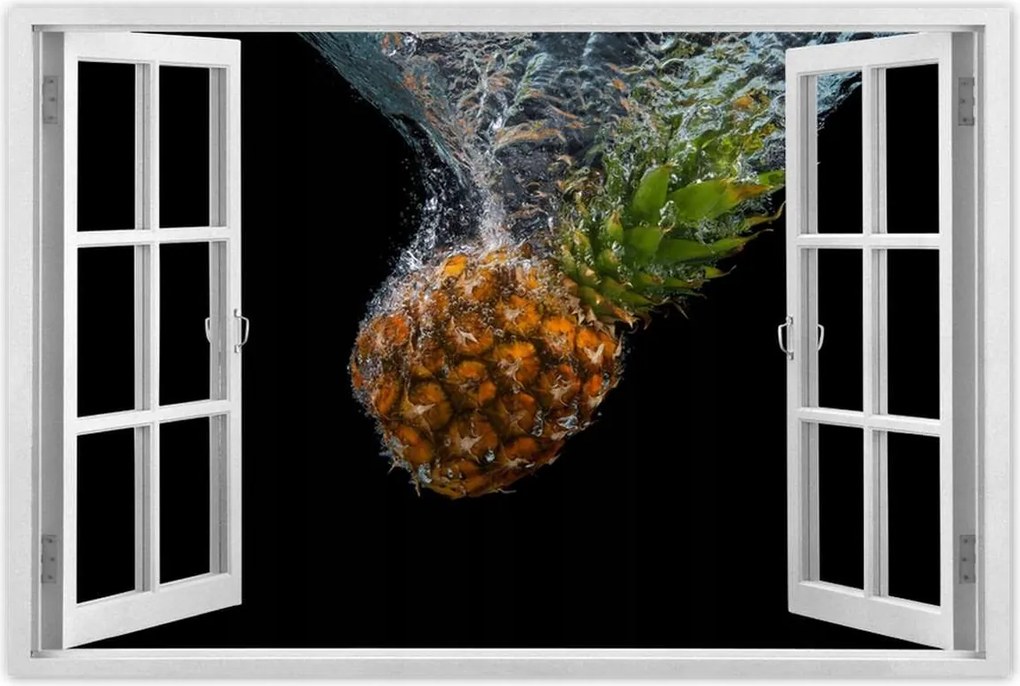 Poszter 60x40 Ananász a vízbe esik