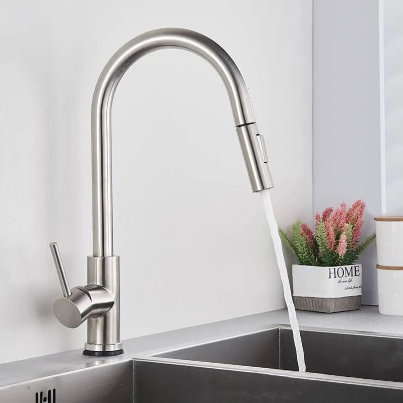 Konyhai csaptelep Rea Fresh Nickel Brush INOX
