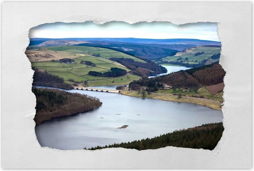 Poszterek 120x80 Tájkép folyóval