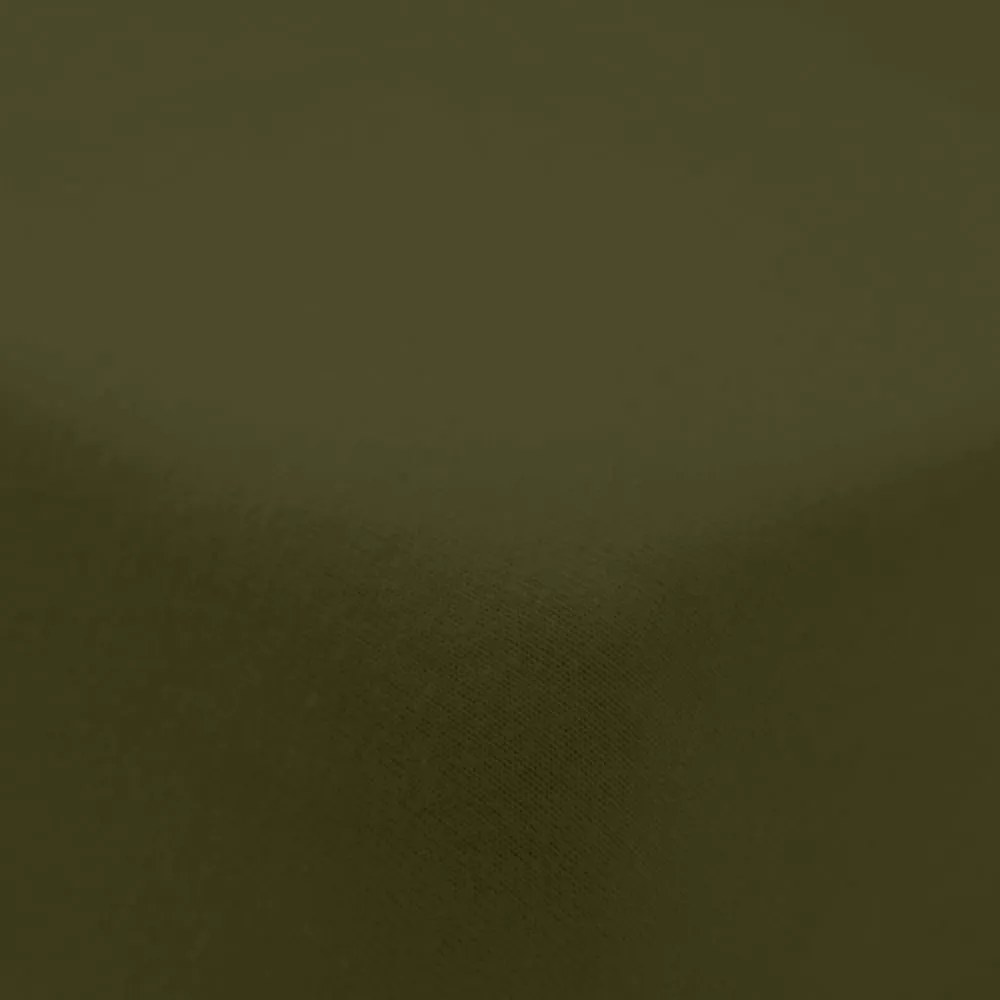 Khaki gumis flanel lepedő 150x200 cm Brushed – Catherine Lansfield