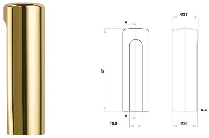 Otlav pánttakaró 3D 20 arany (alu)