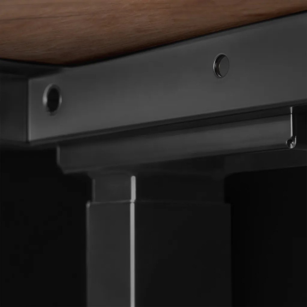 Elektromosan állítható magasságú íróasztal 120x67cm Craft tölgy / fekete | LVN System Control Flex+
