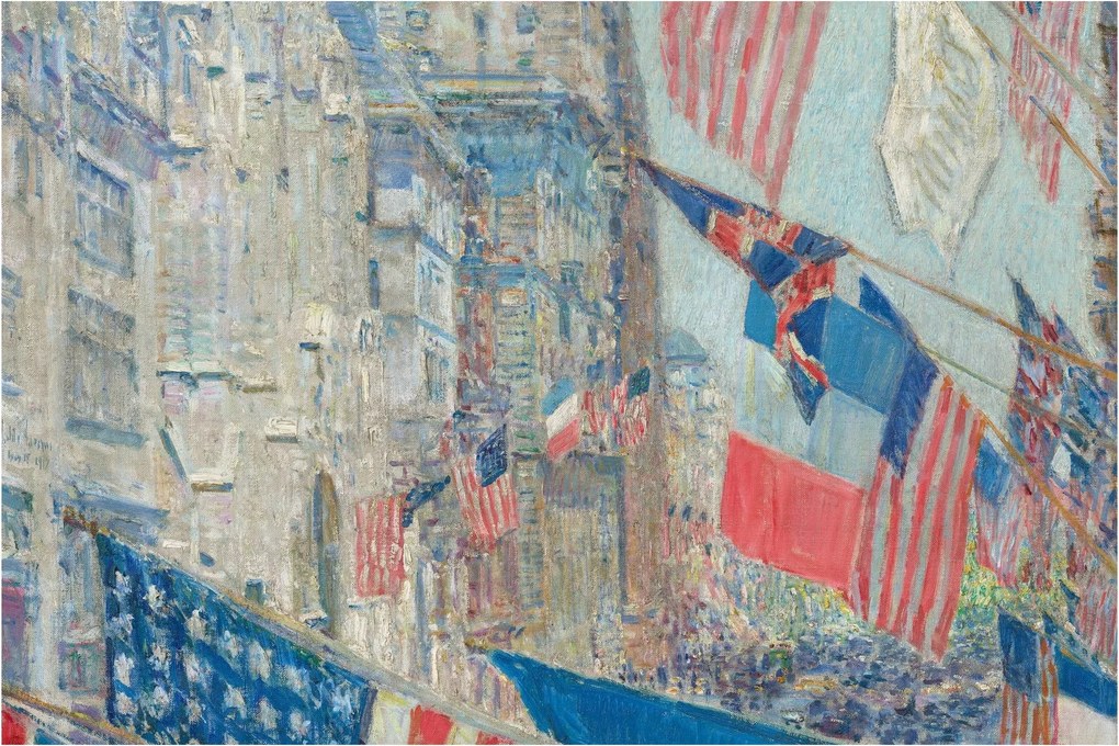 Kép - Childe Hassam, Allies day, reprodukciók (90x60 cm)