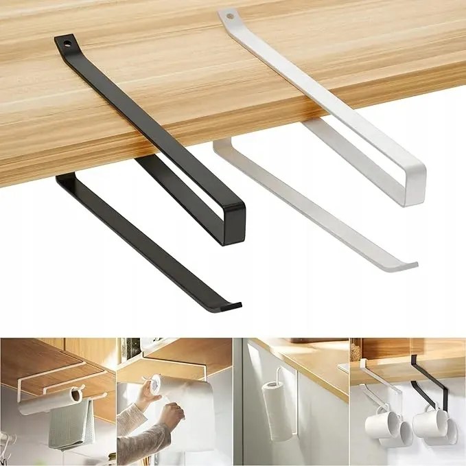 Papírtörölköző Tartó Konyhai Állvány Loft Hiden Matt Fehér Holder