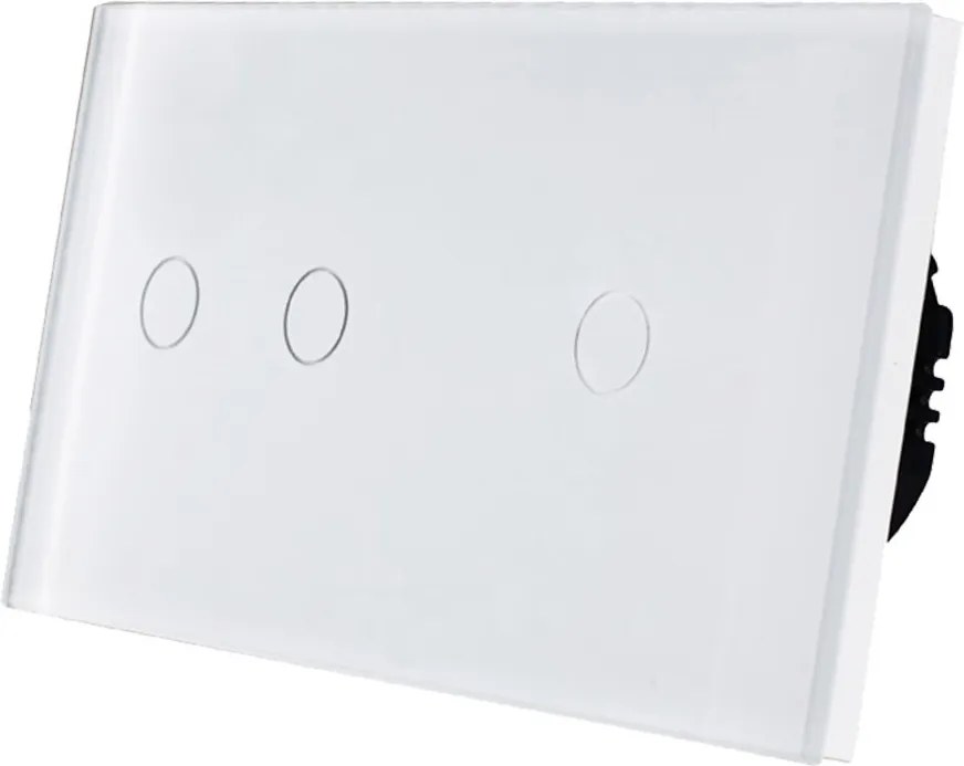 Érintőkapcsoló 2+1 Dupla Kapcsoló Szimpla Fényerőszabályzó