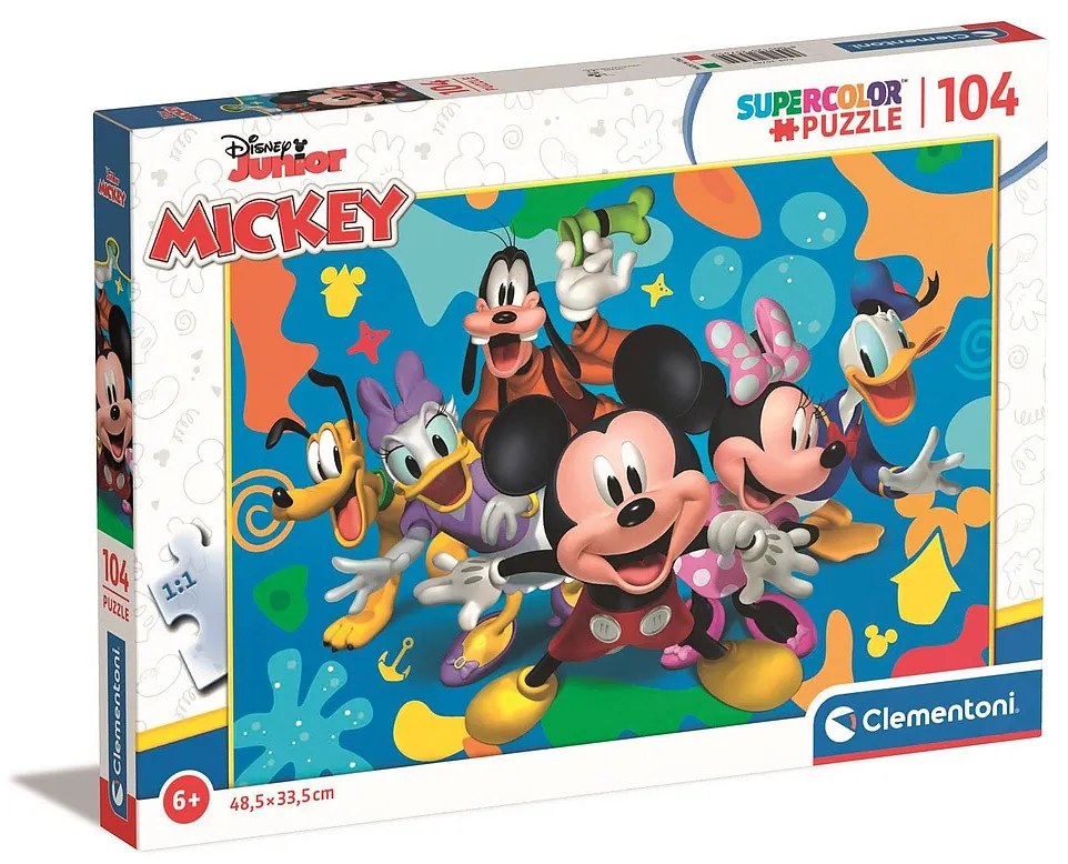 Disney Mickey Splash 104 db-os puzzle Clementoni