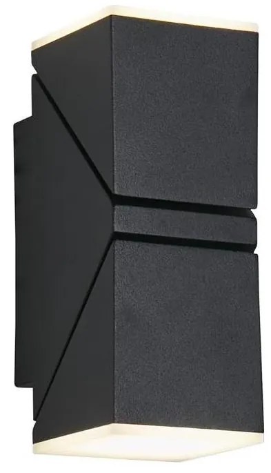 Searchlight 36170BK - MONTANA kültéri LED fali lámpatest 2xLED/6W/230V IP44