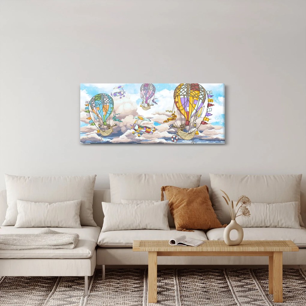 Kép - Expedíció a felhőkben (120x50 cm)