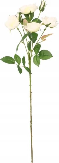 Mesterséges rózsa csokor 72 cm fehér művirág növények