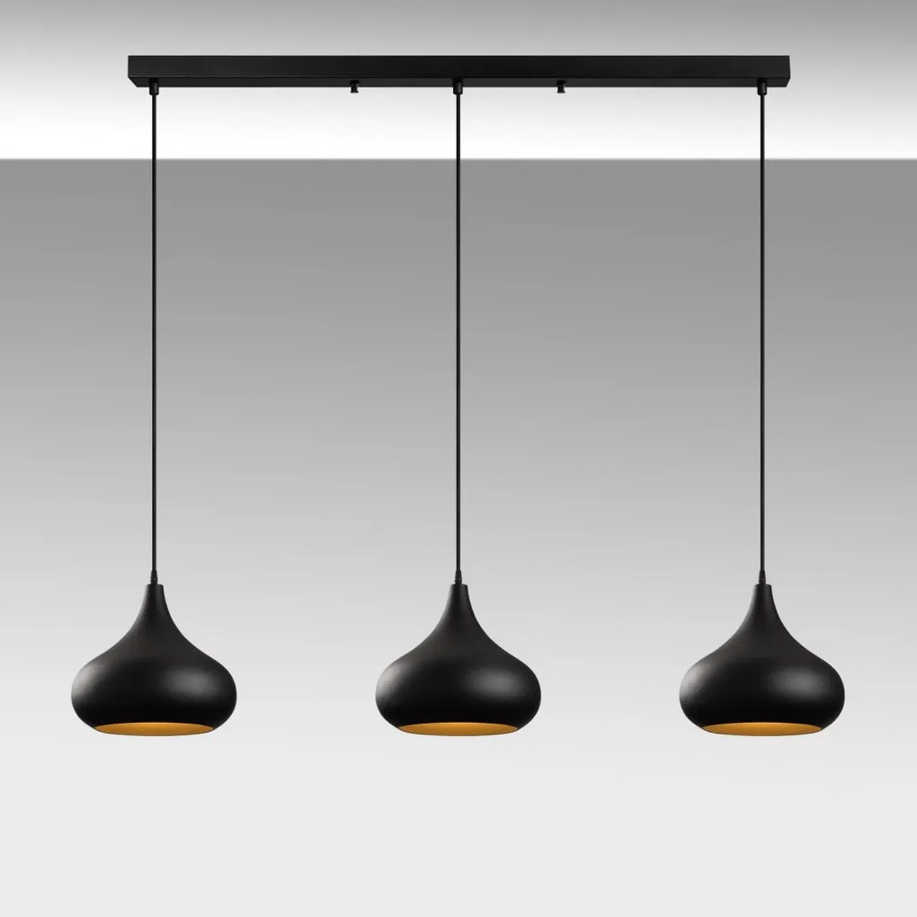 Muba függőlámpa x3, fekete
