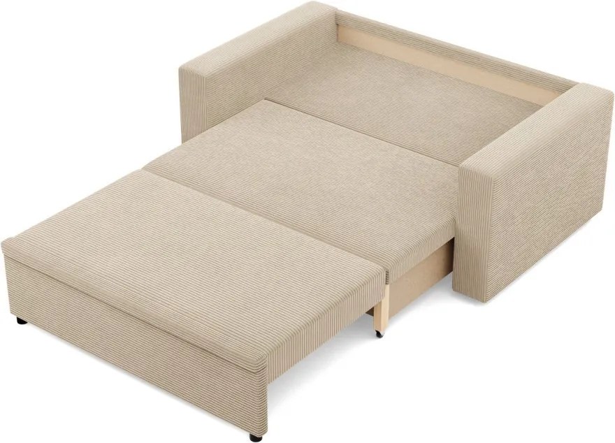 Zeus kanapé, kordbársony, hab töltet, egyenes kartámasz, bézs