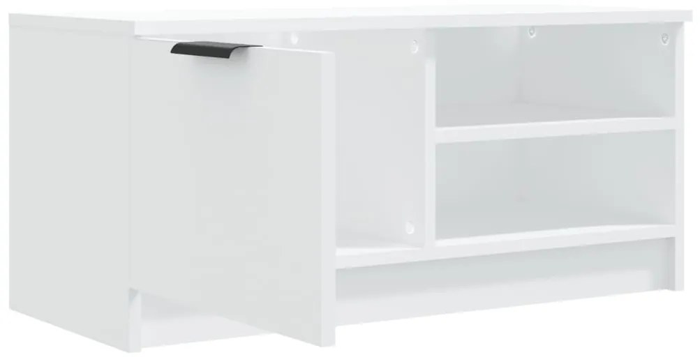 2 db fehér szerelt fa TV-szekrény 80 x 35 x 36,5 cm