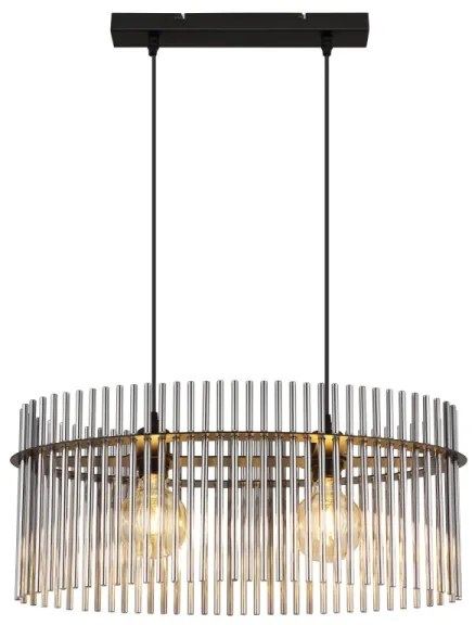 Globo 15698H3 - Csillár zsinóron GORLEY 2xE27/60W/230V fekete