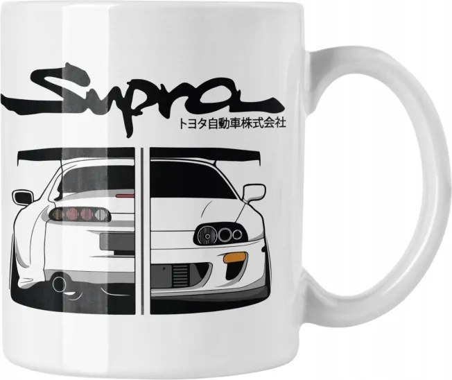 Nyomott mintás bögre Toyota Supra Autó-Motor Ajándék