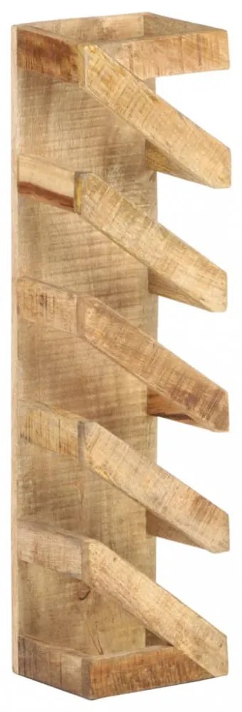 vidaXL tömör mangófa bortartó állvány 5 palackhoz