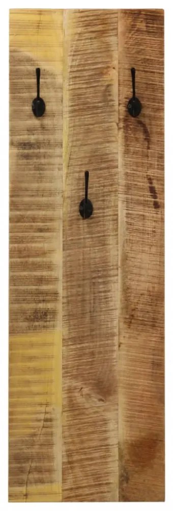 2 db falra szerelhető tömör mangófa fogas 36 x 110 x 3 cm