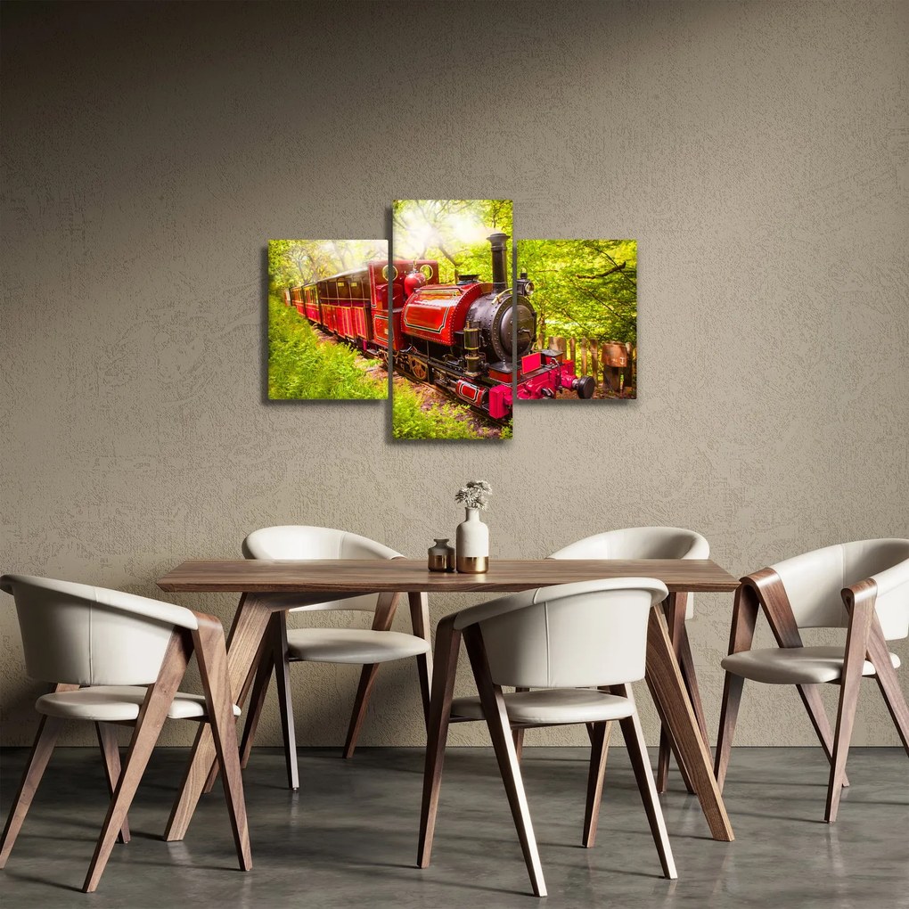 Egy gőzvonat képe (90x60 cm)