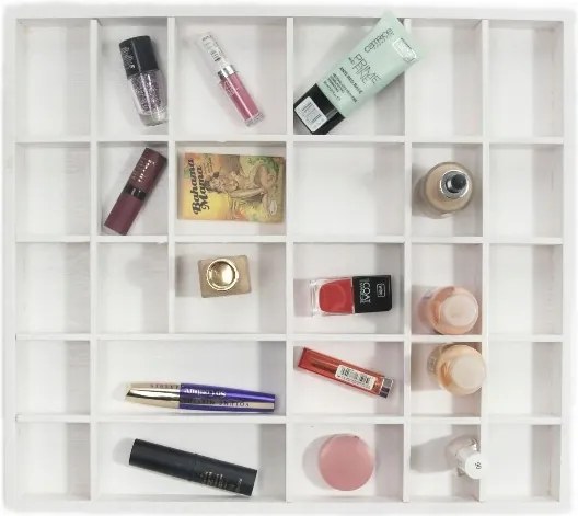 Autós Polc Kozmetika Ékszer Rendező Fa 45x40