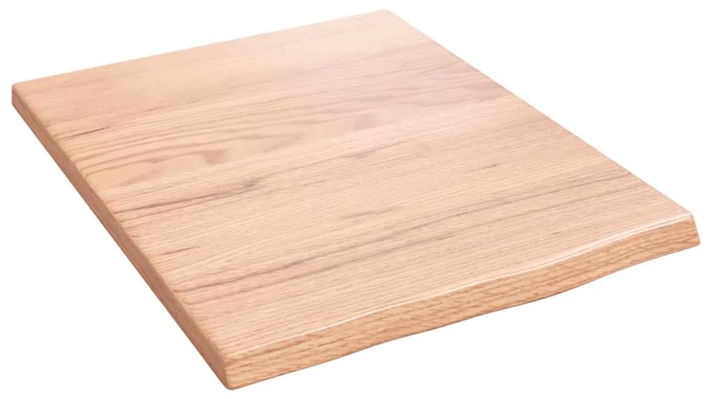 világosbarna kezelt tömör fa fürdőszobai pult 40x50x2 cm