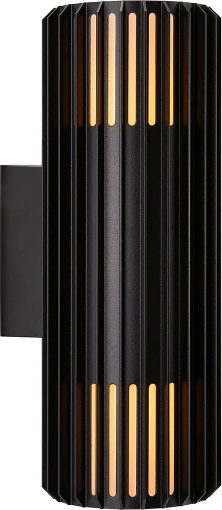 Nordlux modern skandináv kültéri fali lámpa aludra fekete nor2418121203 IP54