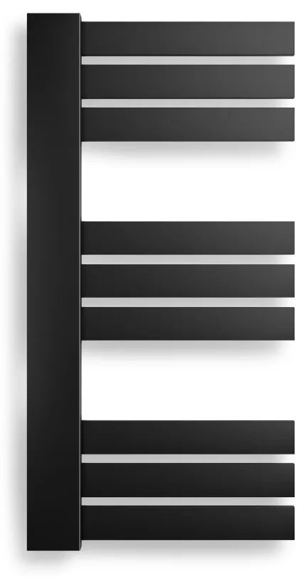 Weberg Ervin design törölközőszárító radiátor 80x40 cm (fekete)