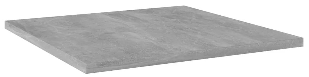 4 db betonszürke szerelt fa könyvespolc 40 x 40 x 1,5 cm
