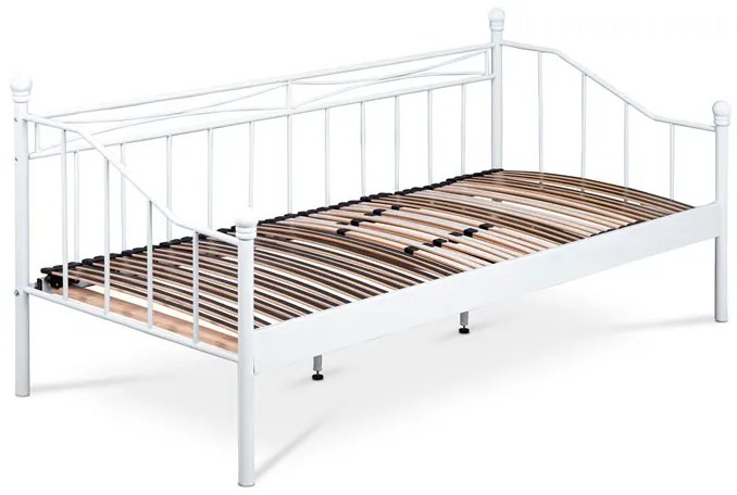 Fém Egyszemélyes Ágy 208×98 cm, Fehér Színben. BED-1905 WT