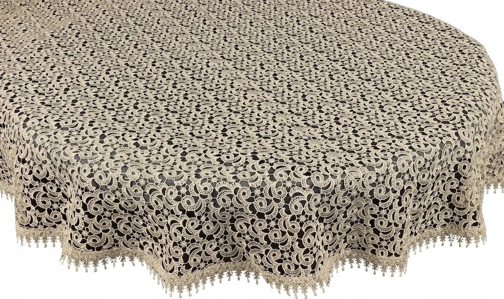 Abrosz Gipszből 110x160 Bézs Dekorációs Asztalra