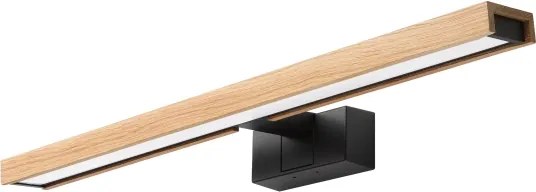 BRILAGI - LED fürdőszobai tükörvilágítás 3 az 1-ben WOODY MIRROR LED/12W/230V IP44 fekete/tölgy