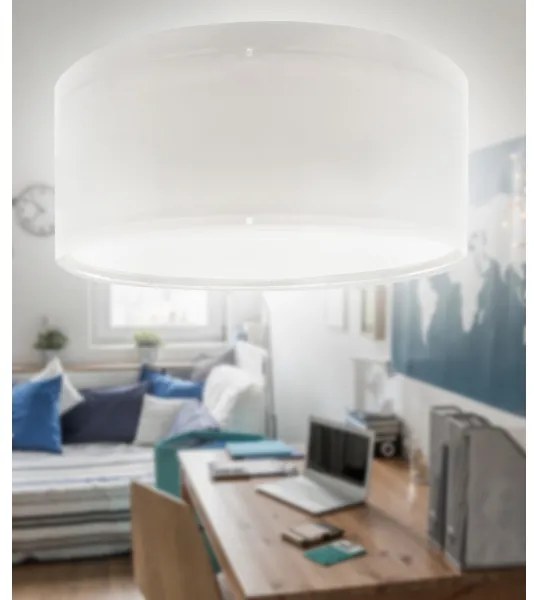 Dalber 42006E - Gyerek mennyezeti lámpa COLOR LIGHT 2xE27/15W/230V fehér