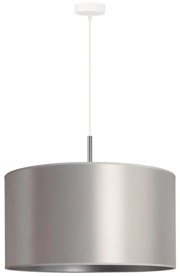 Duolla - Csillár zsinóron CANNES 1xE27/15W/230V á. 45 cm ezüst