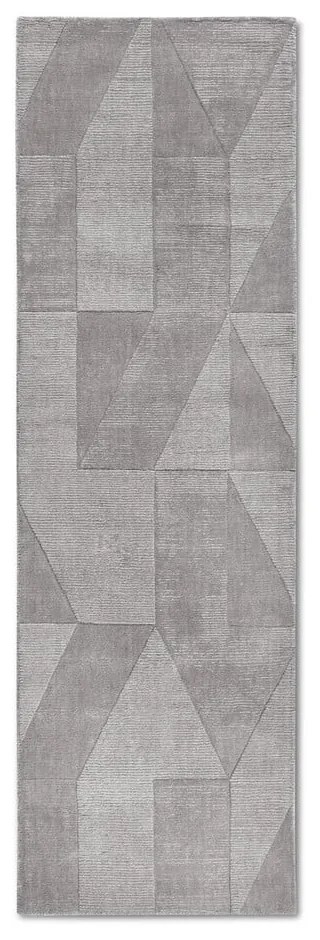 Szürke kézi szövésű gyapjú futószőnyeg 80x250 cm Ursule – Villeroy&Boch
