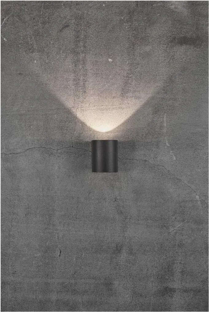 NORDLUX 49701003 CANTO Modern Kültéri Fali Lámpa Fekete LED IP44