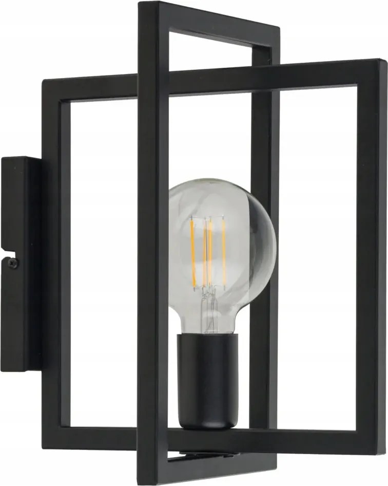 Fali lámpa geometrikus loft dekoratív fekete étkező nappaliba Sigma