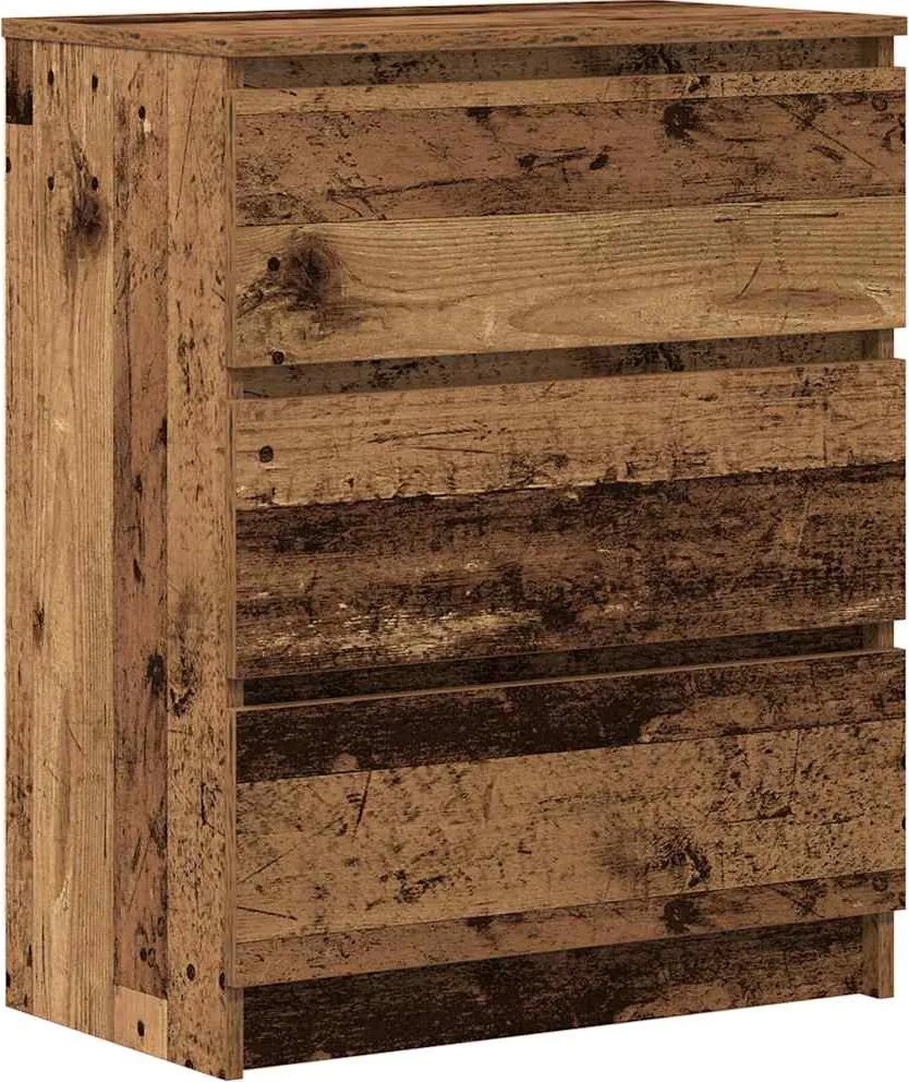 vidaXL antik fa szerelt fa tálalószekrény 60 x 35 x 76 cm