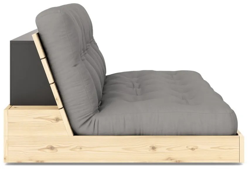Szürke kinyitható kanapé 196 cm Base – Karup Design