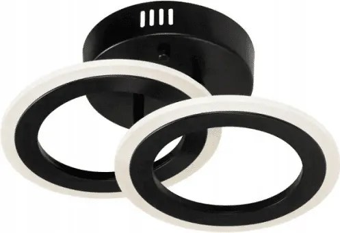 Kompakt modern plafon fekete szemekkel, extra konyhai világítás