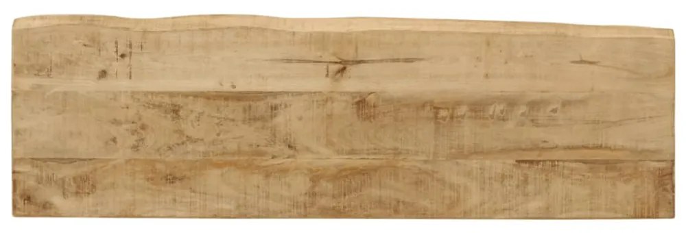 tömör mangófa konzolasztal természetes éllel 105 x 33 x 76 cm