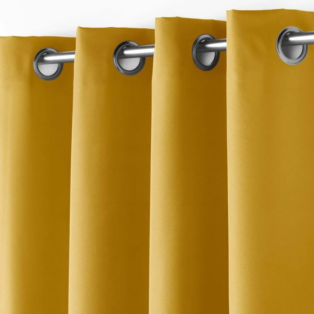Sárga függöny 140x180 cm Essentiel – douceur d'intérieur