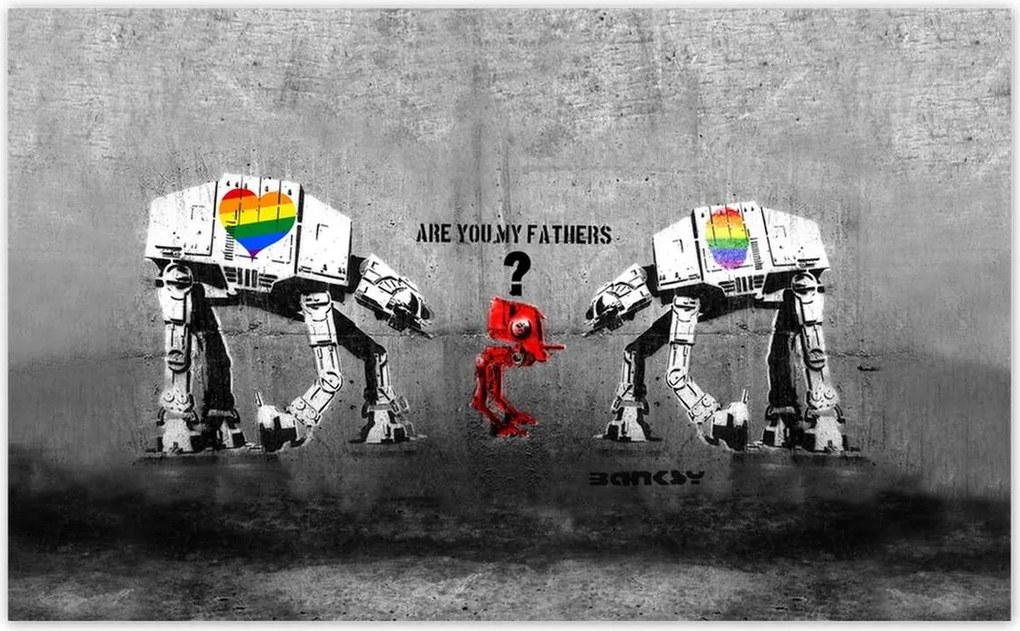 Fotótapéták 520x318 Are you my fathers Banksy