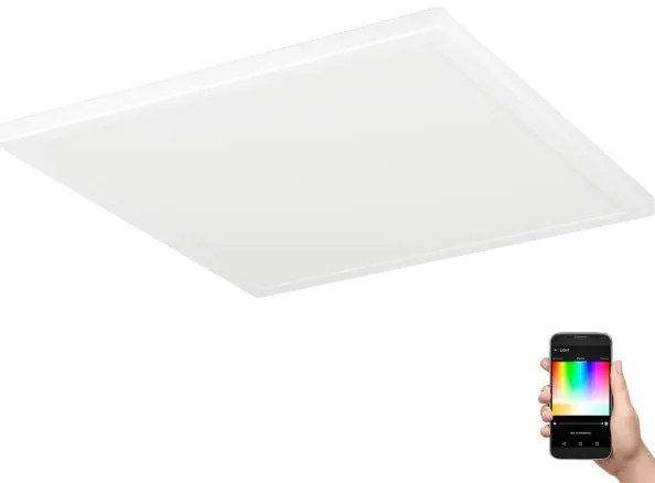 Eglo 901475 -LED RGBW mennyezeti fürdőszobai lámpatest ROVITO-Z 17,6W/230V 39x39cm IP44 fehér