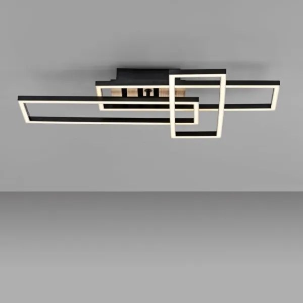 JUST LIGHT. 14051-79 - LED mennyezeti lámpa AKUSZTIKA LED/20,5W/230V tölgy/fekete