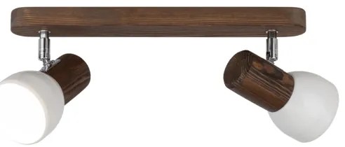 Spot-Light DO2225256 - NEL 2xE27/15W/230V mennyezeti spot borovi