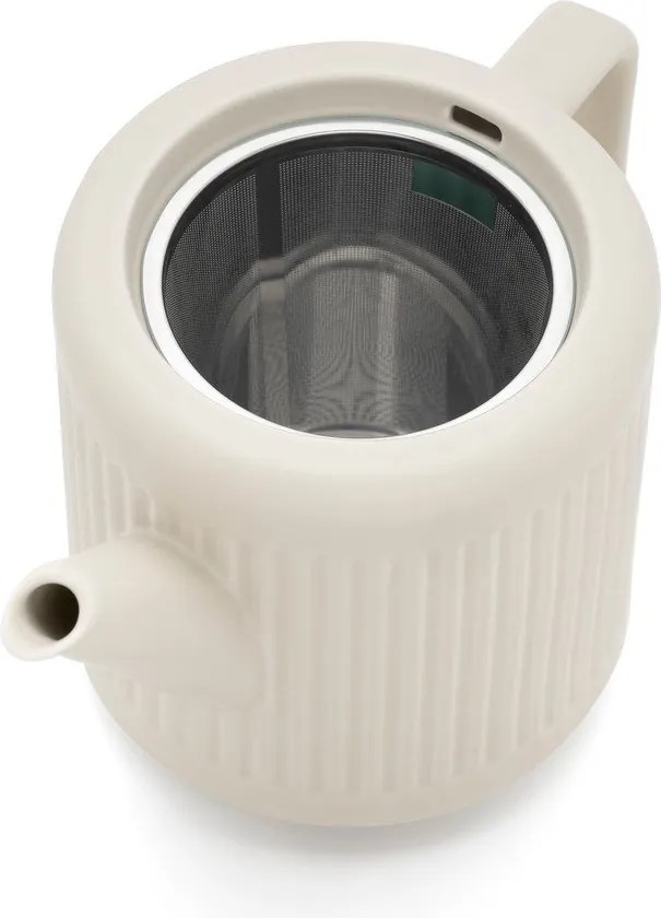 Fehér porcelán teáskanna szűrővel 1,2 l Skagen – Bredemeijer