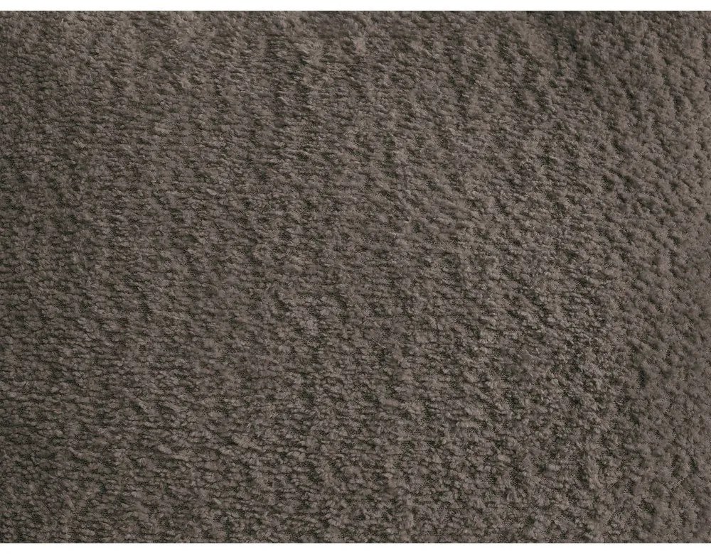 Barna buklé kinyitható-tárolóhelyes sarokkanapé (bal oldali-heverő résszel) Roxelane – Bobochic Paris