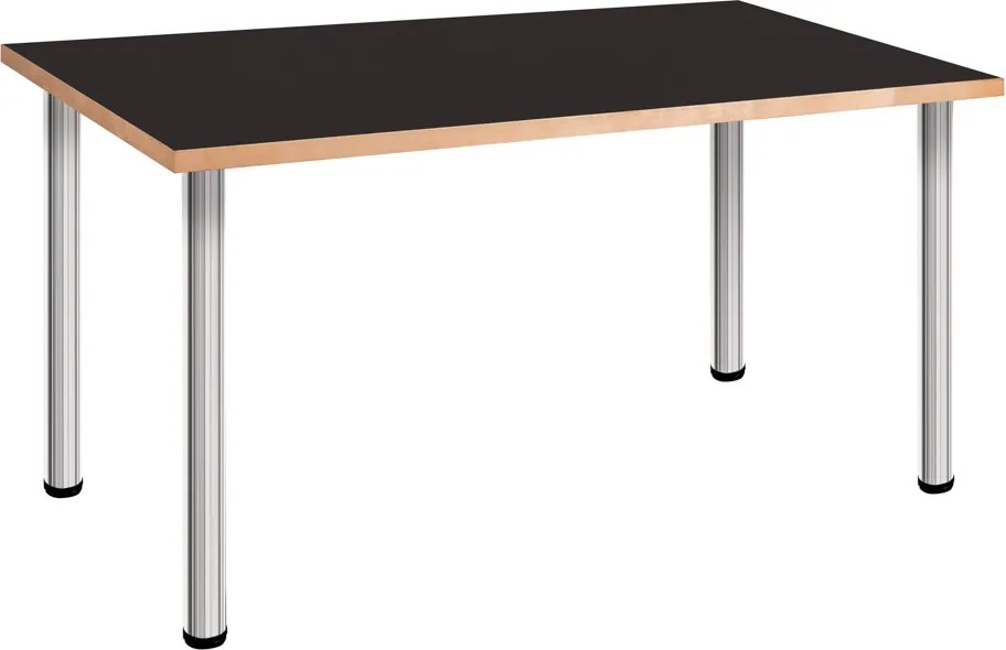 Fekete íróasztal Láb magassága: 71 cm