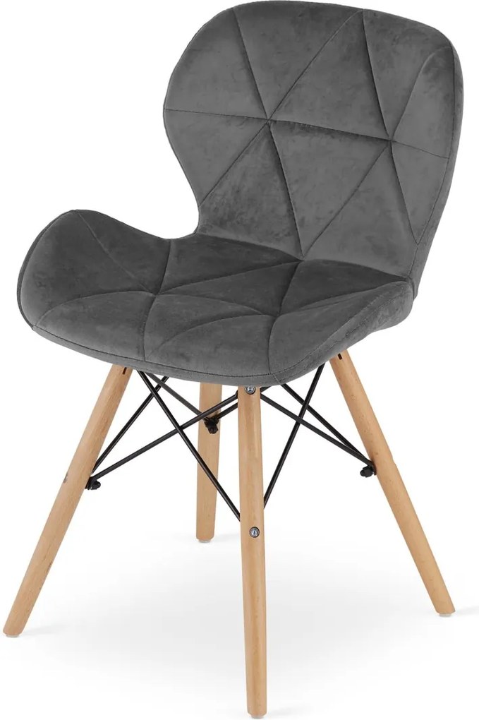 LAGO VELVET szürke étkezőszék