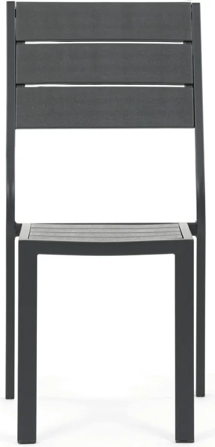 Kerti bútor garnitúra 156x78x74 cm, polywood, szürke, GREY